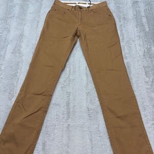 Nifty Genius 5 Pocket Stretch Cotton Twill Pants Mens 28 Caramel NWT MSRP $109
